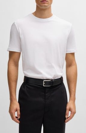 BOSS Thompson Solid Cotton T-Shirt in White at Nordstrom, Size Xx-Large
