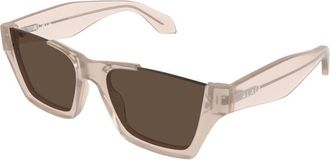 Alaia AA0081S 006 Womens Sunglasses Brown Size 58