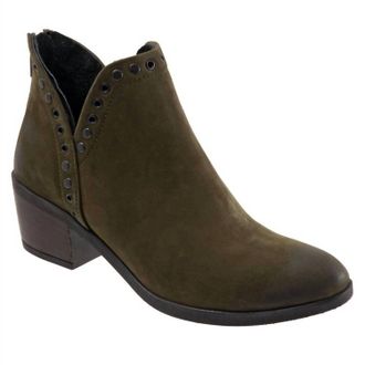 Bueno Womens Cora Nubuck Boot In Army Green