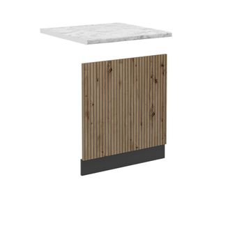 Vicco Panel Frontal R-line, Roble Artesanal, 60 Cm, Et M&aacute;rmol