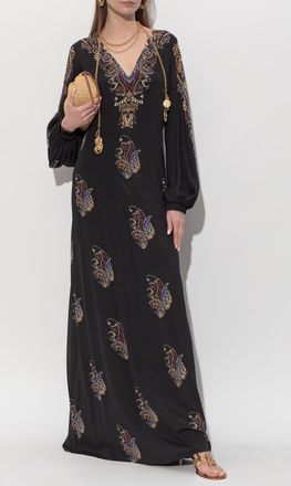 Etro Long Sleeve Dress, Womens, Black