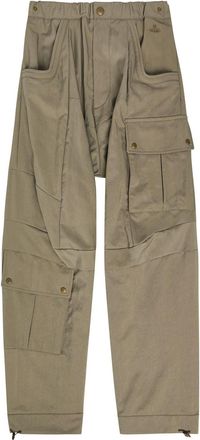 Vivienne Westwood Cabarnet Panelled Canvas Cargo Trousers - Taupe - 52 (W36 / XL)