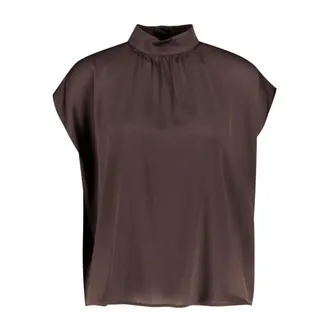 Emily van den Bergh Overhemden, Dames, Bruin, S, Blouse