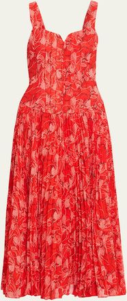 Cinq &agrave; Sept Pascual Botanical Floral Dress