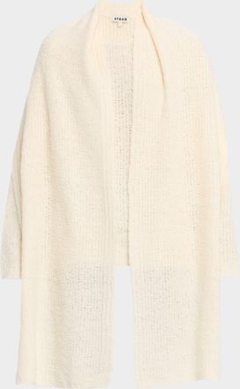 Staud Siren Scarf-Detailed Boucle Yarn Sweater