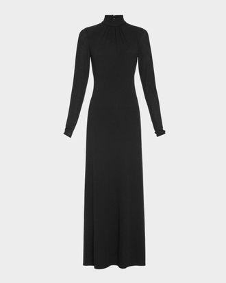 Ramy Brook Alexandra Knit Mock-Neck Maxi Dress