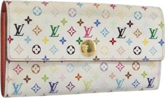 Louis Vuitton Pre-owned Wallets, female, Multicolor, Size: ONE SIZE Pre-owned Canvas Wallet