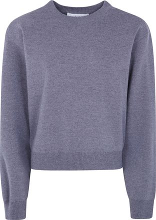 R&oacute;he Sweater Wool Cashmere Statement Shoulder Crewneck