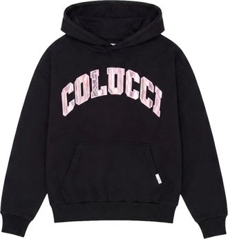 Carlo Colucci Felpa con cappuccio Logo College - - Sweatshirts & Hoodies - Uomo - Nero - S