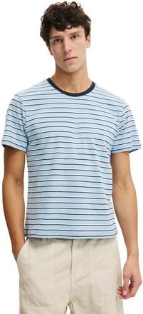 Cotton On Mens Baby T-Shirt in Pearl Blue Triple Stripe at Nordstrom, Size Xx-Large