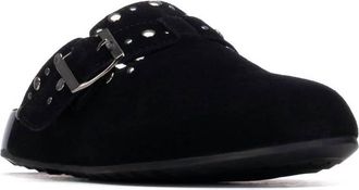 Xti Womens Suede Clogs In Black