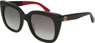Gucci Sunglasses, female, Black, Size: 51 MM Gg0163Sn Sunglasses