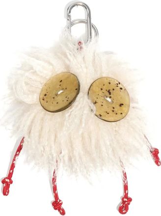 Bimba & Lola Charo fluffy keyring - women - Polyester/Zinc Alloy/Copper/Resin/Polyester - One Size - White