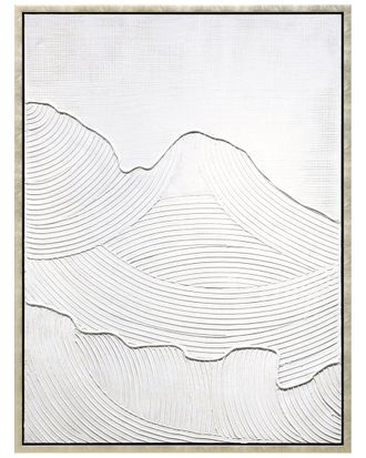 Empire Art Direct Mountain Serenity Heavily Textured Hand-Painted Framed Canvas Wall Art