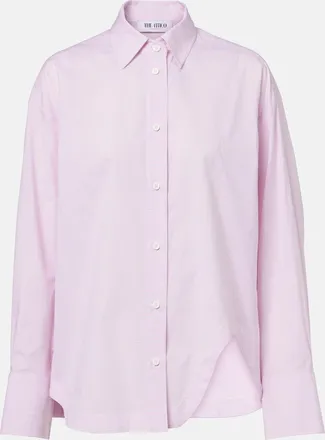 The Attico Camisa oversized Diana de algod&oacute;n a cuadros