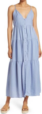 Wishlist Multi-Tier Spaghetti Strap Dress in Chambray at Nordstrom Rack, Size Medium