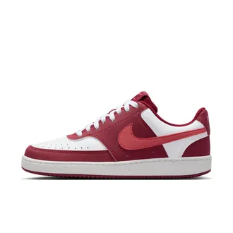 Nike Womens Court Vision Low Shoes in Red | IM1652-601