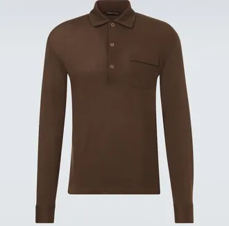 Tom Ford Silk and cotton piqu&eacute; polo shirt