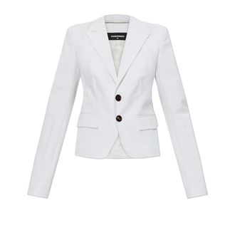 Dsquared2 Blazers, female, White, Size: 3XS Blazer with Detachable Sleeves