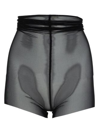 Rick Owens Semi Transparent High Waisted Shorts