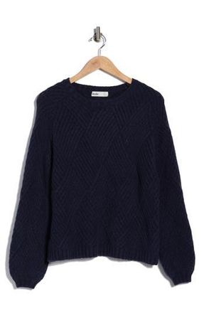 Elodie Diamond Knit Sweater in Navy at Nordstrom Rack, Size X-Small