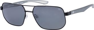 CAT Caterpillar Mens Cts-8013 Navigator Sunglasses, Matte Black/Matte Grey Crystal