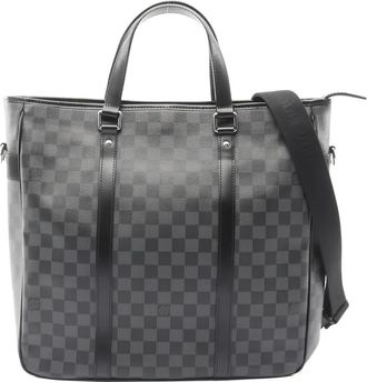Louis Vuitton 2010 Tadao Damier Graphite tote bag - men - Canvas/Calf Leather - One Size - Black