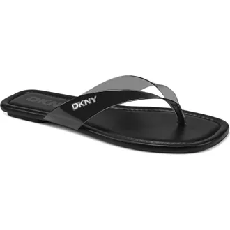 DKNY Hampton Flip Flop in Black at Nordstrom Rack, Size 10