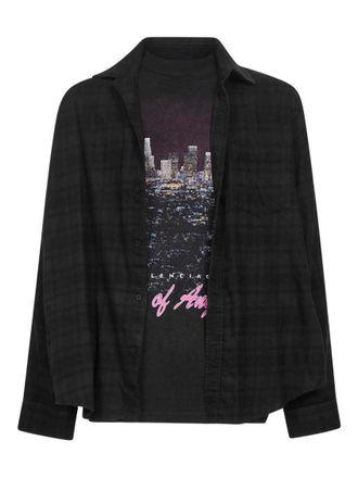 Balenciaga Black Layered Cotton Shirt