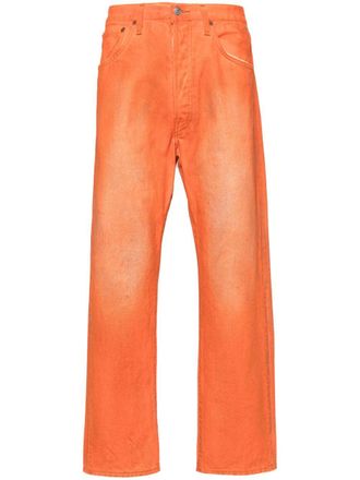 Acne Studios low-rise straight-leg jeans - Orange