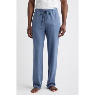 Majestic International Coastal Textured Lounge Pants in Heather Blue at Nordstrom, Size Xx-Large