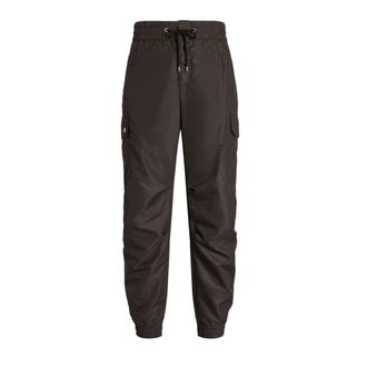 Dolce & Gabbana Sweatpants, male, Gray, Size: L Nylon Canvas Cargo Pants