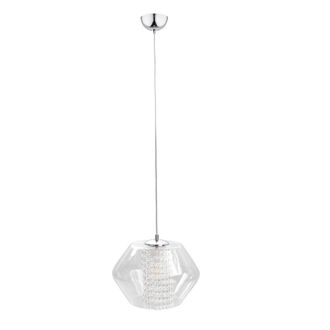 Netlighting Rodes Dome Pendant Ceiling Light Crystal 30cm 1x E27 in Clear