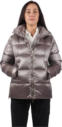 People of Shibuya Jassen, Dames, Grijs, M, Polyester, Grijze Nujo Dames Donsjas