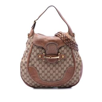 Gucci Pre-owned Gucci Large GG Canvas New Pelham Satchel Ladies 923814E0I79M2X3T