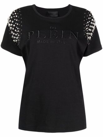 Philipp Plein Katoenen T-shirt - Zwart