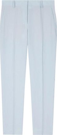 Paul Smith Pale Blue Linen Slim-Fit Trousers