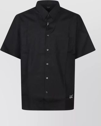 Comme Des Gar&ccedil;ons logo shirt short sleeves button collar pocket