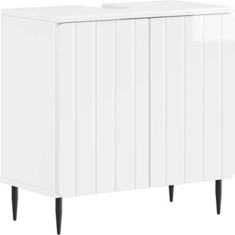 vidaXL Mueble De Lavabo Para Ba&ntilde;o Zwolle Blanco Brillante Vidaxl