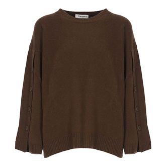 KANGRA Su&eacute;ter de lana virgen - Knitwear - Mujer - Marr&oacute;n - S