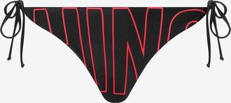 Moschino Slip mare in lycra stampato - Nero