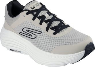 Skechers Performance Max Cushioning Endeavour Heren Taupe/Zwarte Sneakers