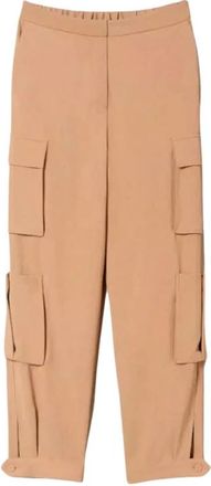 Twinset Donna, Pantaloni, Marrone, M, new