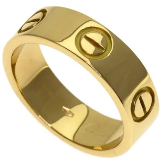Cartier Love Yellow Gold (18K) Band Ring (Pre-Owned)
