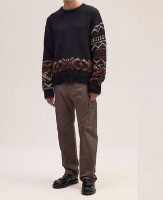 Nn.07 Emil Crew Sweater In Black