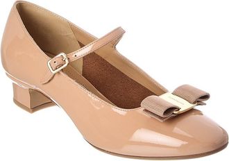 Ferragamo Vara Bow Patent Mary Jane Pump
