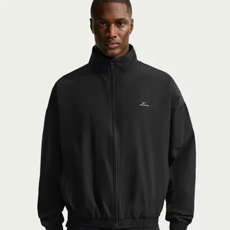Nike Mens Standard Issue Nike Mens Dri-FIT Woven Basketball Jacket in Black | IM5903-010
