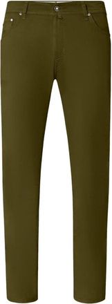 Jacob Cohen Slim-fit Broeken - Heren - Slim Fit Broeken - Groen - W34 - Katoen - Broeken