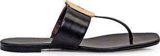 Tory Burch Georgia Leather Flat Sandals
