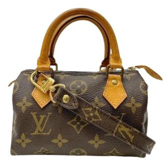 Louis Vuitton Pre-owned Monogram Mini Bag - Dames - Pre-owned - Bruin - Maat: ONE Size Leer